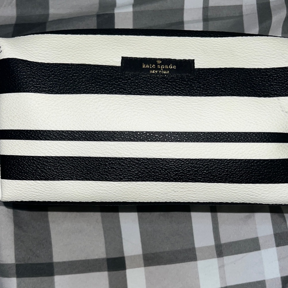 Kate Spade Monochrome Striped Pouch